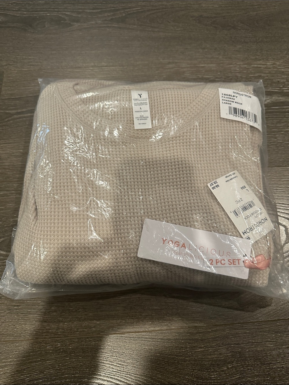 Yogalicious 2-Piece Waffle Knit Lounge Set - NWT